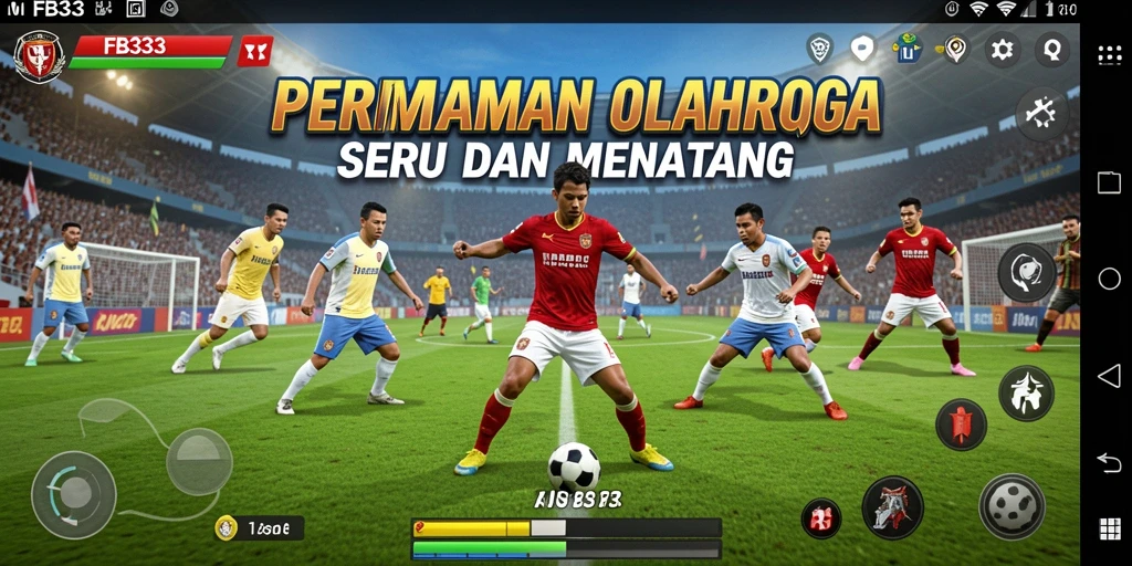 Tampilan gameplay FB333 dengan aksi olahraga yang mendebarkan.