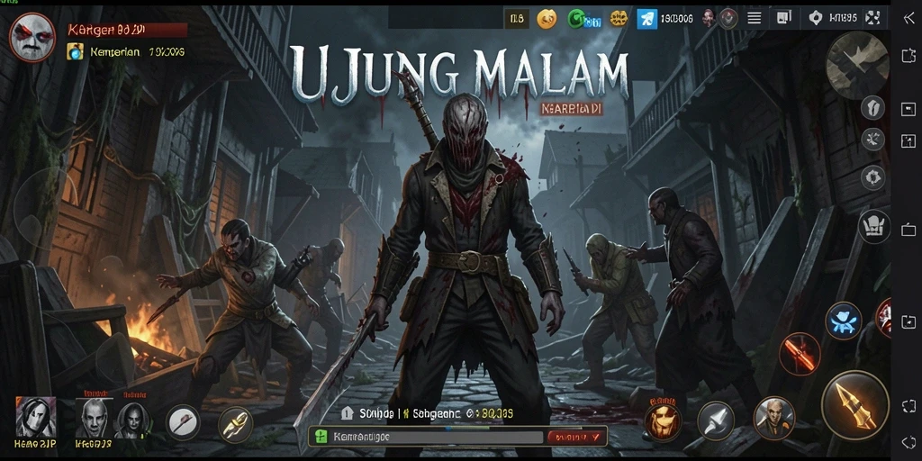 Tangkapan layar gameplay yang menampilkan momen menegangkan dalam HARAPJP.