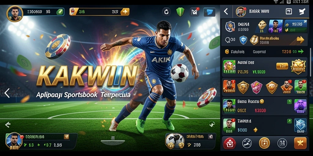 Tampilan gameplay KAKWIN yang mendebarkan di arena taruhan.
