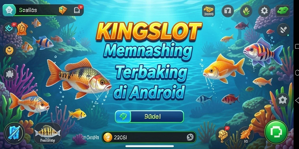 Tampilan gameplay KINGSLOT yang menakjubkan dalam aksi memancing.