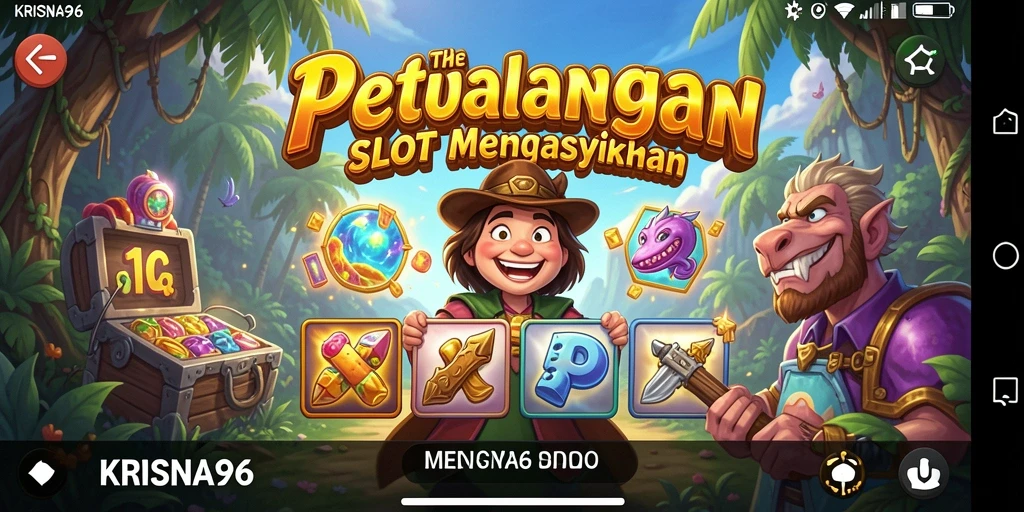 Tampilan gameplay menarik dari KRISNA96 yang penuh warna.
