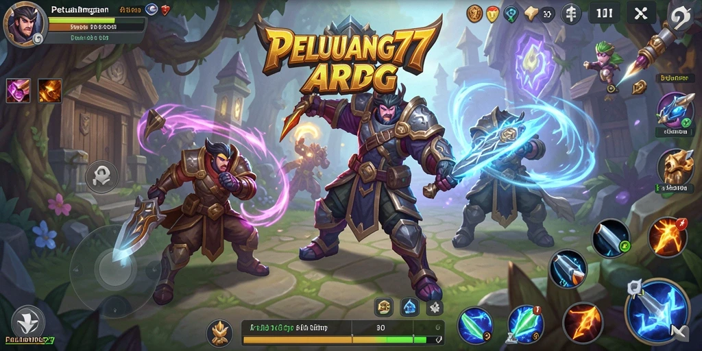 Tangkapan layar menampilkan aksi seru dalam gameplay ARPG PELUANG77.