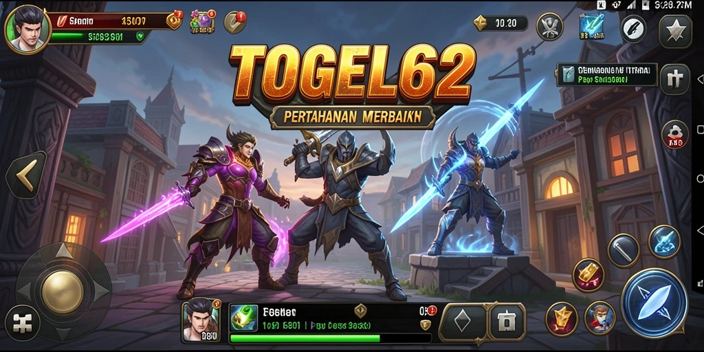 Screenshot dari gameplay TOGEL62 yang menunjukkan serangan musuh dan strategi menara.
