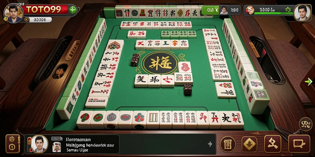 Screenshot gameplay TOTO99 menampilkan momen seru saat bermain Mahjong.